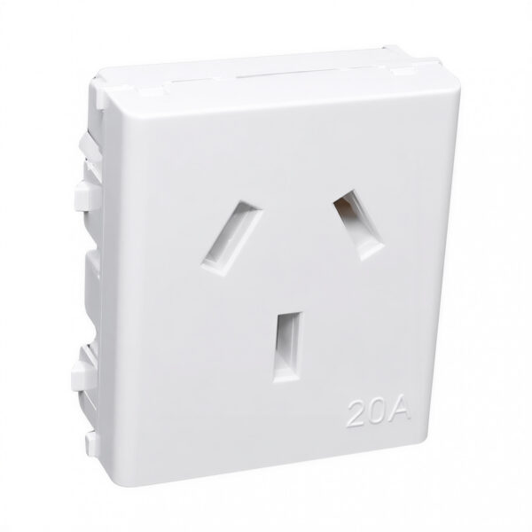24767 tomacorriente 20a duna blanco – línea exultt