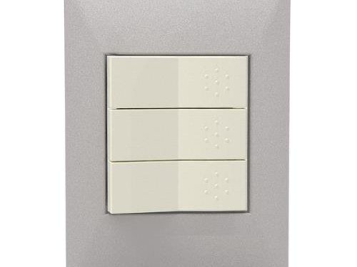 25080.jpg TAPA SIGLO XXII 3 MODULOS ALUMINIO