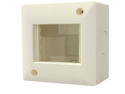 Caja Exterior 2 Módulos - Siglo XXI - Blanco - IP40