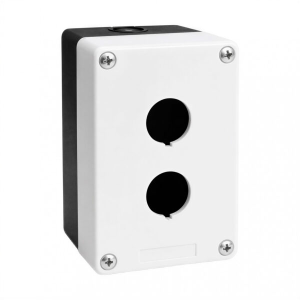 25600 caja plástica 2 orificios 22 mm para instalaciones eléctricas