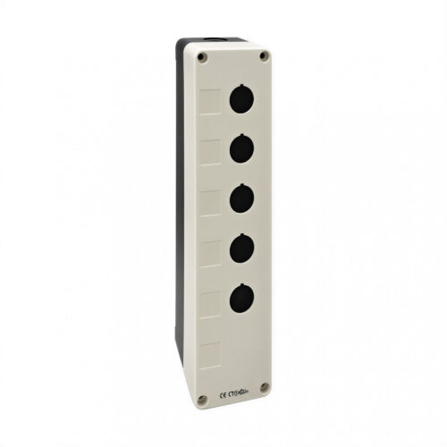 25603 caja plástica pvc 5:6 orificios 22 mm para instalaciones