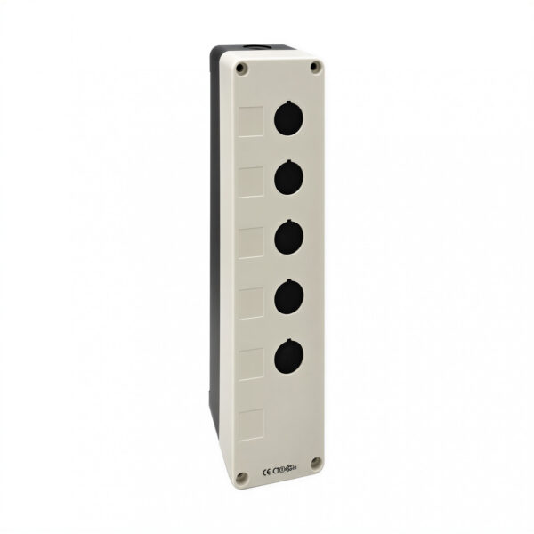 25603 caja plástica pvc 5:6 orificios 22 mm para instalaciones