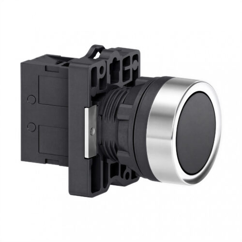 25656 pulsador monobloque plástico rasante negro 1na Ø 22mm 25656 pulsador monobloque plástico rasante negro 1na Ø 22mm