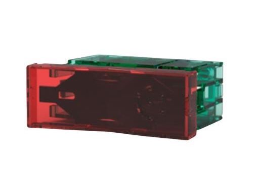 PULSADOR SIGLO XXII TRASLUCIDO ROJO