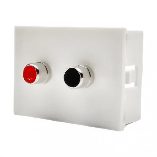26350 modulo conector con toma parlante rca blanco
