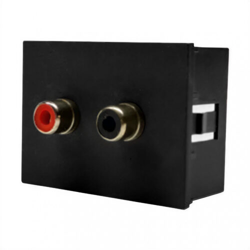 26377 modulo conector con toma parlante rca gris