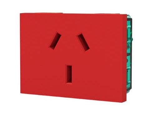 TOMA PARA TENSION ESTABILIZADA 10A ROJO