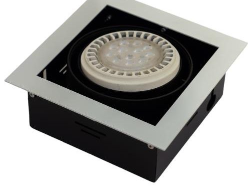 Embutido Cuadrado AR111 GU10 - Blanco