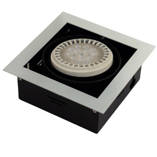 Embutido Cuadrado AR111 GU10 - Blanco