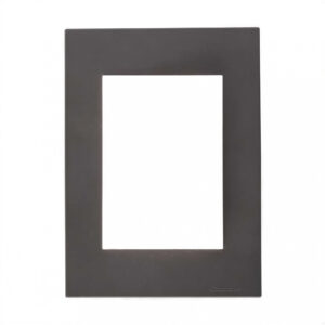 27332 tapa y distanciador bauhaus aluminio – 4 módulos – gris