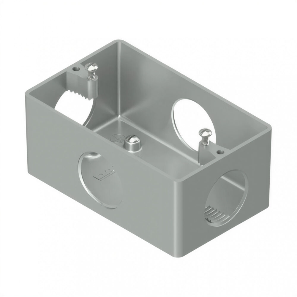 30435 caja para bastidor ce034 3:4″ sin tapa aluminio daisa