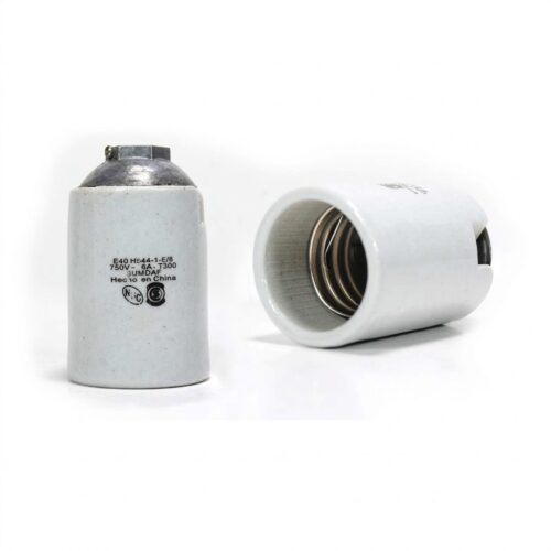portalampara porcelana e40 casquillo aluminio 5/8