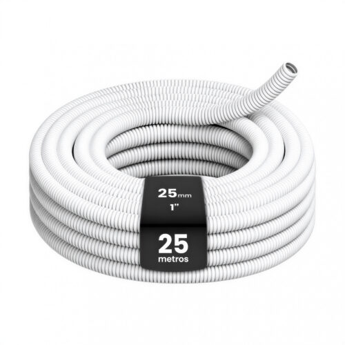 30830 caño corrugado pvc 1″ blanco – autoextinguible embutido