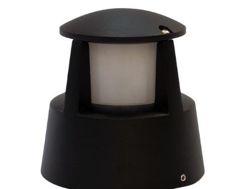 Mini Faro Antivandálico - Negro - E27