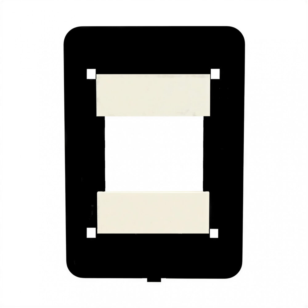 31568 bastidor mignon para tapa bauhaus con tapón blanco