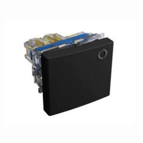 PULSADOR MEDIANO CON NEON 10A GRIS