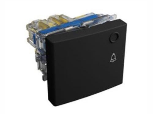 PULSADOR MEDIANO 10A GRIS