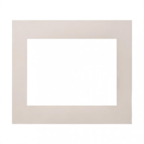 33655 tapa y distanciador bauhaus – 8 módulos – blanco