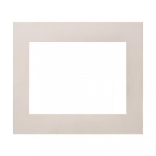 33655 tapa y distanciador bauhaus – 8 módulos – blanco