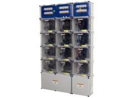 GABINETE ACOPLABLE 8 MEDIDORES MONOFASICO CON TERMICAS 1710X540X171 MEDICIONES COLECTIVAS