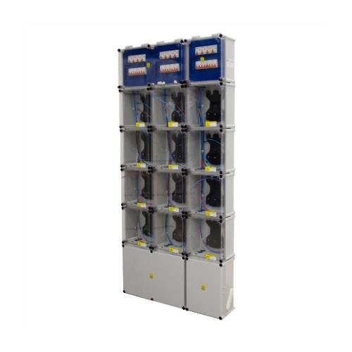 GABINETE 4 MEDIDORES TRIFASICO CON MEDICIONES COLECTIVAS