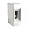 34425 caja modular plástica 1 a 2 módulos sin puerta exterior