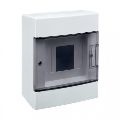 34428 caja exterior 4 módulos con puerta transparente ip65