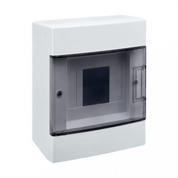 34428 caja exterior 4 módulos con puerta transparente ip65