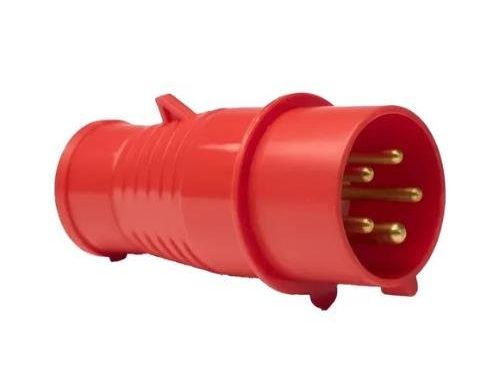 Ficha Macho 16 A - 3 Polos + Tierra 380 V