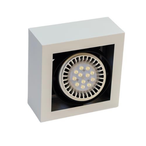 PLAFON MOVIL PARA 1 AR111 BLANCO VACIO ZOCALO GU10