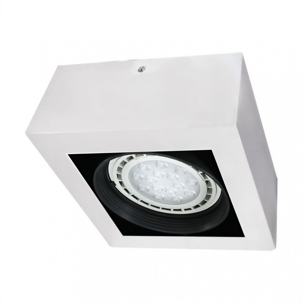 plafon 2 luces dicro 50w vacio color blanco