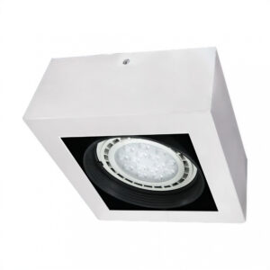 plafon 2 luces dicro 50w vacio color blanco