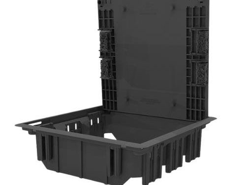 Caja de Embutir para Piso 3 Módulos - Isla