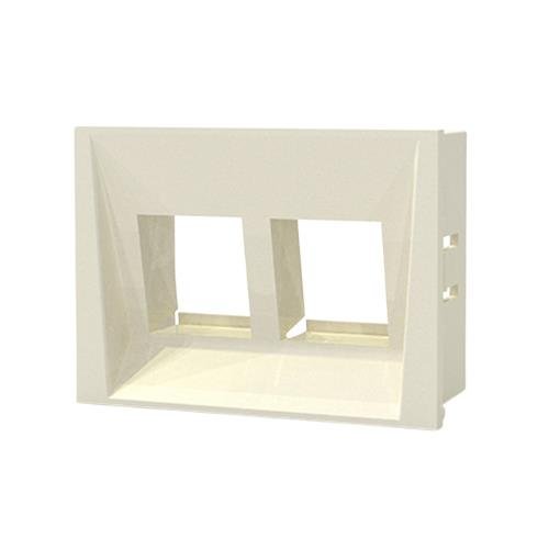Caja de Aloje Doble para RJ45 - Blanco