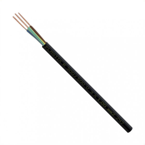 cable de cobre vaina redonda 3 x 1 mm por metro