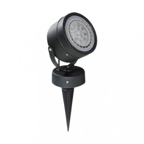 aplique spot con jabalina 1 luz negro gu10