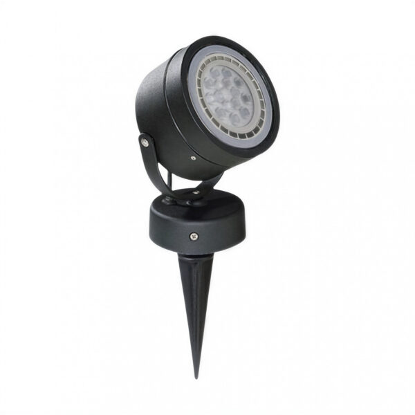 aplique spot con jabalina 1 luz negro gu10