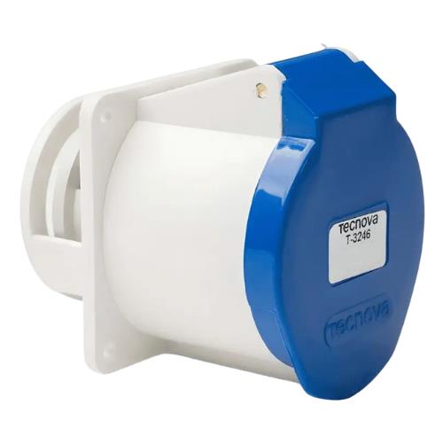 38502.jpg TOMA HEMBRA PARA EMBUTIR .IP44 32A 2 POLOS + TIERRA 220V