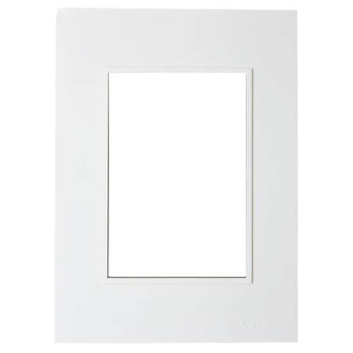 38822.jpg Tapa y Distanciador Bauhaus Aluminio - 4 Módulos - Blanco