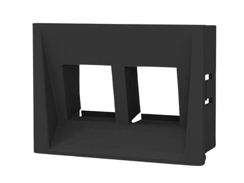 Caja de Aloje Doble para RJ45 - Gris