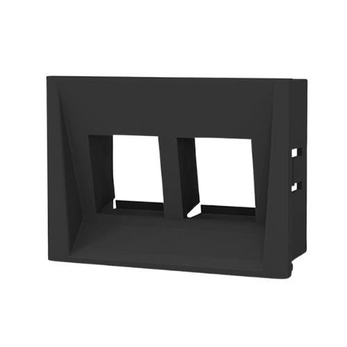 Caja de Aloje Doble para RJ45 - Gris