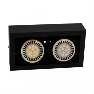 plafon led redondo 12w 6000k negro