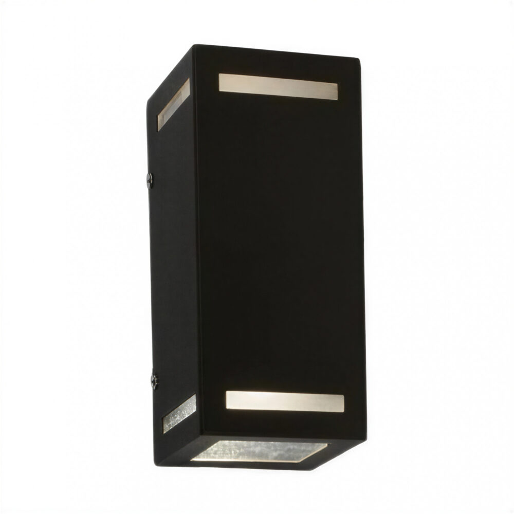 aplique 1993 bidireccional 2 luces negro