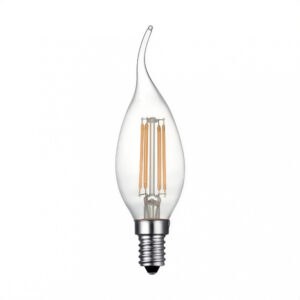 lampara led vela viento 4w 2700k e14 dimerizable