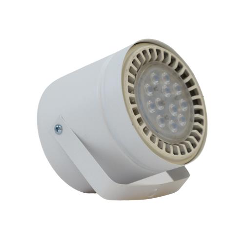 Cabezal Cilíndrico para AR111/GU10 - Sin Zócalo - Blanco