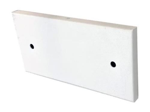 Base rectangular para 2 Luces - Blanco