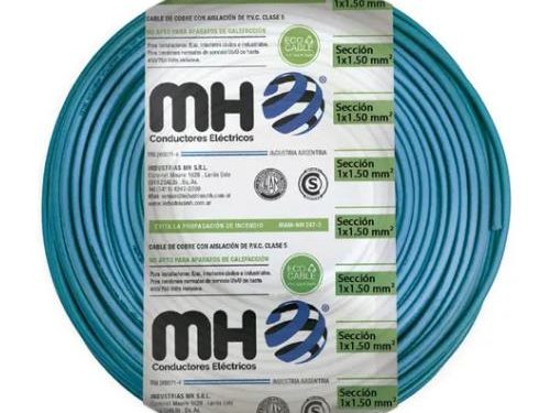 Cable Unipolar 6 mm - Celeste - Por Metro