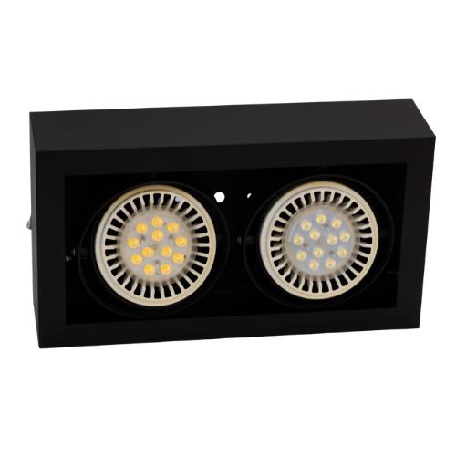 38932-PLAFON-MOVIL-PARA-2-AR111-NEG-VACIO-ZOCALO-GU10 PLAFON MOVIL PARA 2 AR111 NEG VACIO ZOCALO GU10