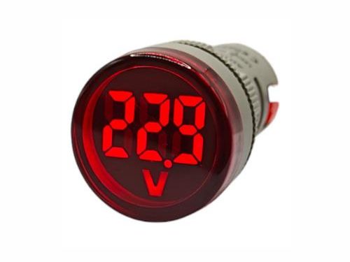 MINI VOLTIMETRO DIGITAL ROJO