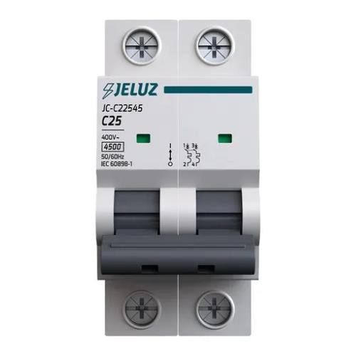 100935-INTERRUPTOR-TERMOMAGNETICO-DIN-2X25-AMP.-4.5KA-JELUZ INTERRUPTOR TERMOMAGNETICO DIN 2X25 AMP. 4.5KA JELUZ